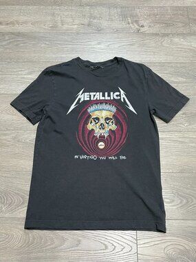 Metallica In Vertigo You Will Be Short Sleeve‎ Graphic T-Shirt Skull Black Sz L